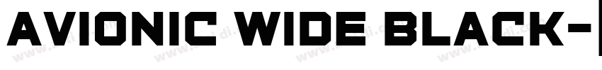 Avionic Wide Black字体转换